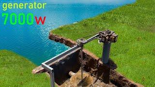 I build 220v electric Hydropower dam