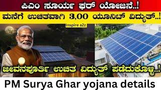 How to apply for PM Surya ghar yojana online | free solar electricity scheme details in kannada