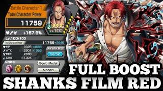 SHANKS FILM RED FULL BOOST GAMEPLAY | ONE PIECE BOUNTY RUSH | OPBR