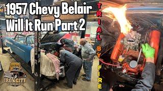 Will it Run?? 1957 Chevy Bel Air CONVERTIBLE! Part 2 283 V8. Pennsylvania BARN FIND.