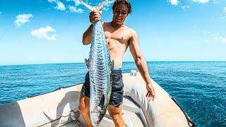 24 HOURS In The Life of Nick Fry - Offshore Fishing Spanish Mackerel - Catch n Cook