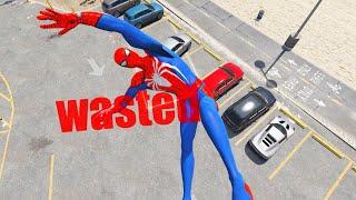 GTA 5 Epic Wasted Spider-Man Jumps/Fails Ep.128 (Fails, Funny Moments)