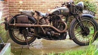 Legendary British Old Motorcycles Starting up after Many Years