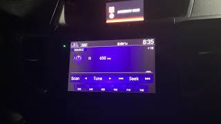 AM Radio Bandscan in an 2016 Honda CR-V in Gander Newfoundland