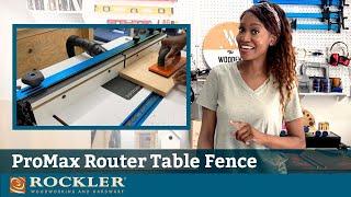 Setting Up Rockler ProMax Router Table Fence