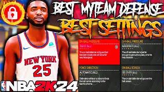 NBA 2K24 BEST MYTEAM DEFENSE SETTINGS THIS IS THE META DEFENSE!