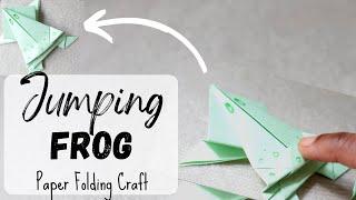 Jumping Frog Paper folding Craft for Kids | Frog Origami | Easy Paper Craft for Kids