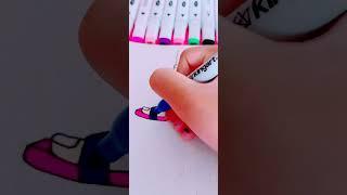 Cool pink high heels painting #subscribetomychannel #shorts