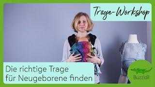 Die beste Babytrage für Neugeborene finden | Buzzidil Trageberatung