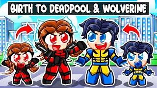 BIRTH TO DEADPOOL & WOLVERINE In Roblox SNAPCHAT!