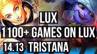 LUX vs TRISTANA (MID) | 10/3/14, 1100+ games, Dominating | EUW Master | 14.13