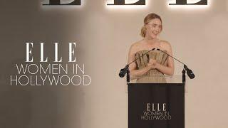 Saoirse Ronan Honors Women Who Work Behind the Scenes | Women in Hollywood | ELLE