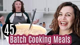 Big Batch Cooking | Stacking the Freezer with 45 Meals