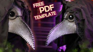 How to Make a Plague Doctor Mask Free PDF Pattern for Foam or Leather Easy DIY Tutorial