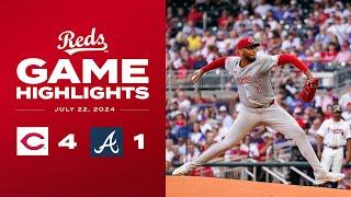 Reds vs. Braves Game Highlights (7/22/24) | MLB Highlights