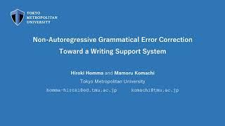 Non-Autoregressive Grammatical Error Correction Toward a Writing Support System