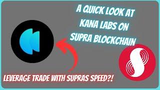 A Quick Guide To Kana Labs - Leverage Trading On Supra Chain?!