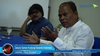 Zakaria Saman Kunjungi Serambi Indonesia