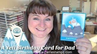 Lawn Fawn Yeti or Not Birthday Card