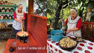 With This Bread My Mom Made CAPIROTADA Accompanied with White Atole This Is How We Eat At The Ranch