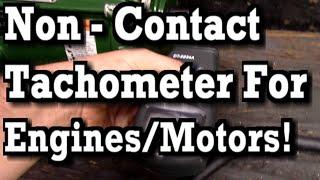 Non-Contact Small Engine / Electric Motor Tachometer Review/Demo