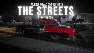 Murder Nova's Twin Turbo '55 Chevy Hits the Street For the First Time! Will It Work??