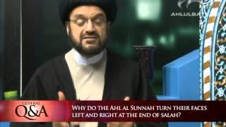 Why do Sunnis turn left and right after prayers? | General Q&A