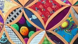 How to Make a cathedral windows quilt ~ Easy Version