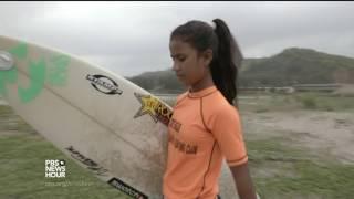 Surfer girls make waves and defy expectations in Bangladesh