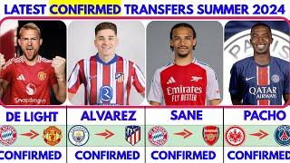 🟥LATEST CONFIRMED TRANSFER NEWS SUMMER 2024 ALVAREZ TO ATM DE LIGHT TO MAN UNITED SANE TO ARSENAL