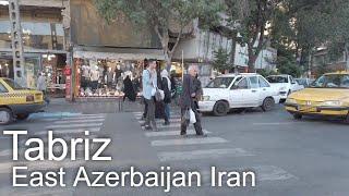 Walking tour of Tabriz the capital city of East Azerbaijan in Northwestern Iran