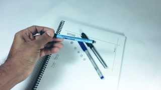 Letterforms Dry Erase NoteBook Video - Permanent Marker Test