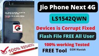 Jio Phone Next Your Device is Corrupted Problem Fixed || jio Next Dead After Flash Problem Solve UMT