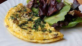 Spinach Mushroom Omelette Recipe | The Sweetest Journey