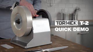 Quick Demo of the Tormek T-2 Pro Kitchen Knife Sharpener – English