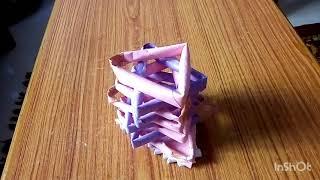 How to make zig zag  pencil or pen stand |DIY| Bhavana's entertainment