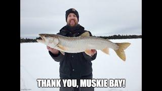 Lake Trout Ice Fishing at Muskie Bay Resort