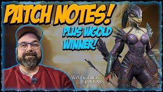 PATCH NOTES PLUS!!!! We Pick WINNER of W-GOLD! | Watcher of Realms