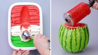 Top Delicious & Fresh Watermelon Cake Recipes   So Yummy Cake Decorating Ideas | Tasty Plus Cake