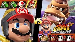 Mario Strikers Battle League Team Mario vs Team Donkey Kong at Planetoid CPU Hard