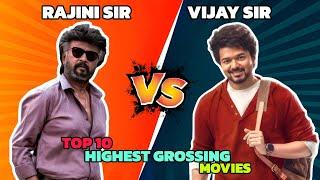 Rajinikanth Vs Vijay Thalapathy Top 10 Highest Grossing Movies 