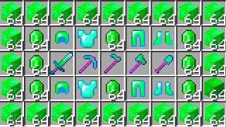 Minecraft, But Every Item Is Made From Emerald...