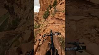 The Craziest Trail in North America ️ #mountainbiking #moab #utah