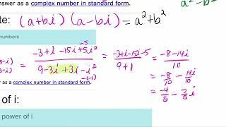 2.4 Complex numbers