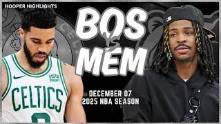 Boston Celtics vs Memphis Grizzlies Full Game Highlights | Dec 7 | 2025 NBA Season