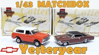 Unboxing 1/43 MATCHBOX Yesteryear 69 Blazer & 66 Chevelle SS