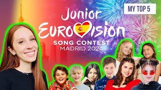 MY TOP 5 SONGS JUNIOR EUROVISION 2024