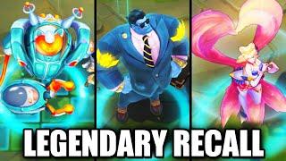 ALL LEGENDARY SKINS RECALL ANIMATIONS | League of Legends