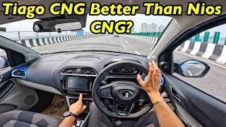 2024 Tiago CNG Better Than NIOS CNG? Drive Review @Aayushssm