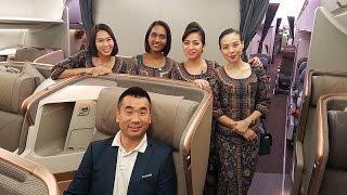 Singapore Airlines A350-900 NEW BUSINESS CLASS REVIEW